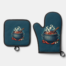 Lujo Plata Quilted Oven Mitt y Pot Holder Set