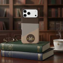 Lujo Silencioso Elegante Marrón y Beige con Nombre