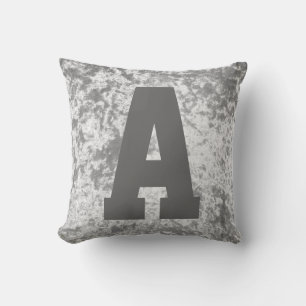 Lujo terciopelo estiloso de tiro almohada inicial