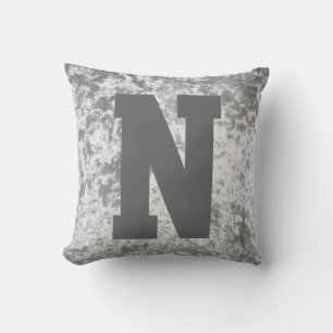 Lujo terciopelo estiloso de tiro almohada inicial
