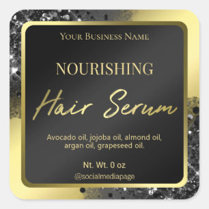 Lujosas etiquetas séricas del pelo del Purpurina n