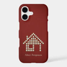 Lujoso hogar de diamantes | Fondo rojo