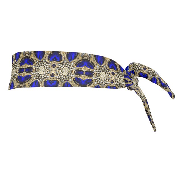 Lujoso trendy Elegante Oro Turquesa Cobalto Azul (Girar 90)