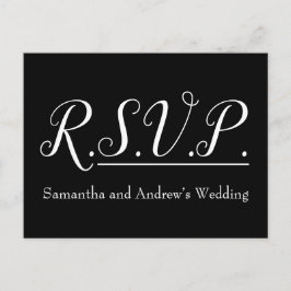 Lujoso y glamuroso "R.S.V.P." Postal