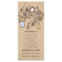 lujosos y rústicos programas de bodas de jarras de