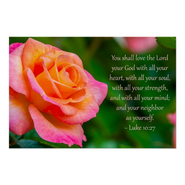 Luke 10:27 Print, Value Poster Paper (Semi-Gloss) (Anverso)