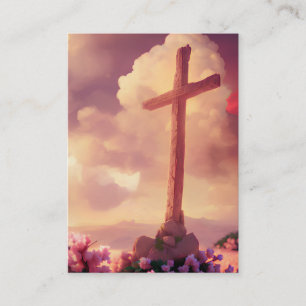 Luke 9:23–24 Tarjetas KJV - Cruz Vieja y Áspera Li