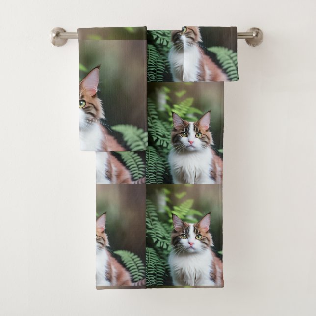 Lulu El Gato Ragdoll, Toalla De Baño Set (In situ)