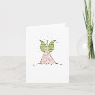 Lulu Notes / Holiday Angel Dove 4 x 5.6 tarjeta de