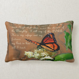 Lumbar 13" del Cojín decorativo de la mariposa