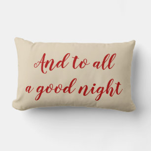 Lumbar A todos los Navidades de buenas noches Cojín decor