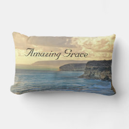 Lumbar Amazing Grace Ocean Sunset Personalizado Cojín dec