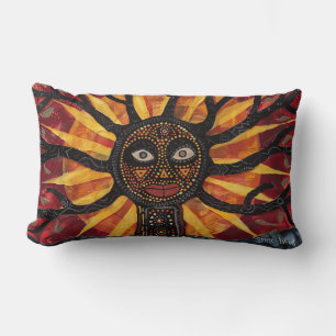 Lumbar Árbol mohegan de vida y Cojín decorativo de sol VI