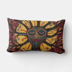 Lumbar Árbol mohegan de vida y Cojín decorativo solar III