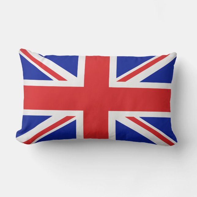 Lumbar Bandera de Cojín decorativo de almohada-británica (Anverso)