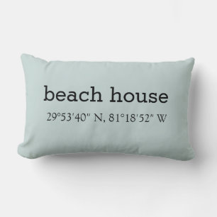 Lumbar Beach House Location Beach Cojín decorativo