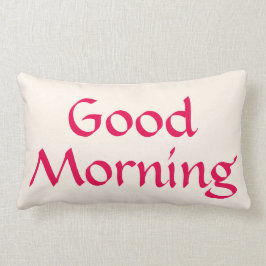 Lumbar Buenos días Cojín decorativo Buenas Noches
