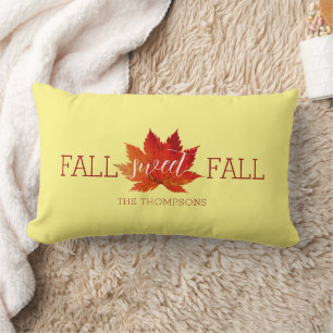 Lumbar Caída Sweet Fall Cojín decorativo de hojas de arce