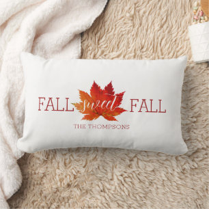 Lumbar Caída Sweet Fall Cojín decorativo de hojas de arce