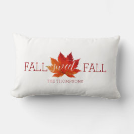 Lumbar Caída Sweet Fall Cojín decorativo de hojas de arce