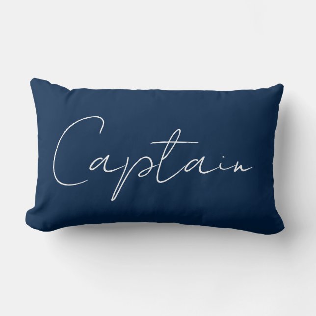 Lumbar Capitán y Cojín decorativo de primer mate (Anverso)