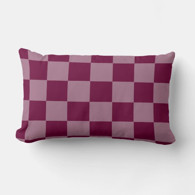 Lumbar Cherry Checkers Two Tone Cojín decorativo HAMbyWG (Anverso)