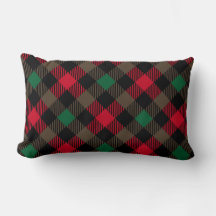 Clásico Plaid Navideño – Cojín Acogedor de Navidad