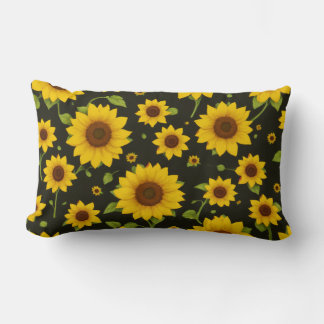 Lumbar Cojín cute sunflowers