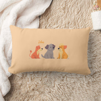 Lumbar Cojín de lanzamiento de estampado de animal colori