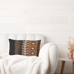 Lumbar Cojín decorativo afrocéntrico de motivos tribales