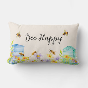 Lumbar Cojín decorativo Bee Happy