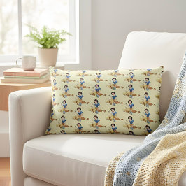 Lumbar Cojín decorativo blanco de nieve