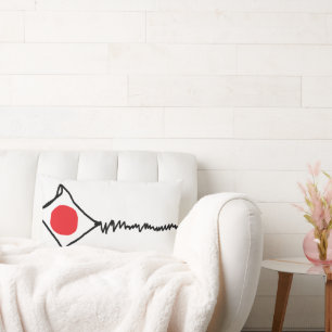 Lumbar Cojín decorativo "blanco roto de cometa"