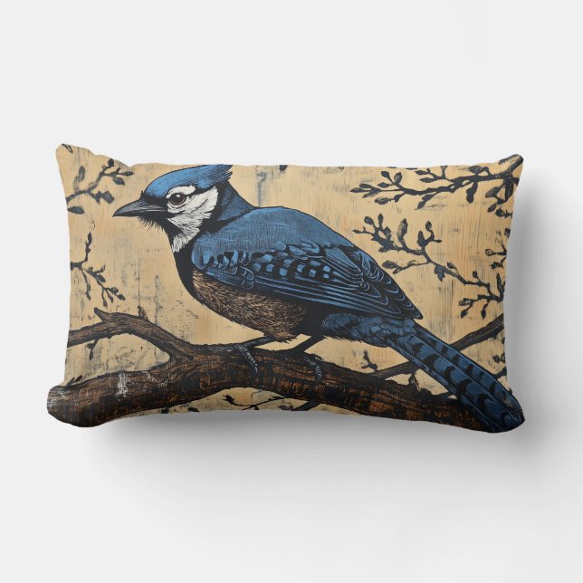Lumbar Cojín decorativo Bluejay (Anverso)