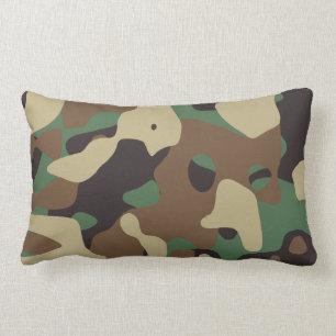 Lumbar Cojín decorativo clásico de Camo del modelo del