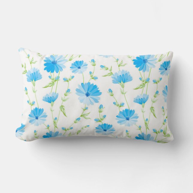 Lumbar Cojín decorativo Daisy Floral de moda (Anverso)