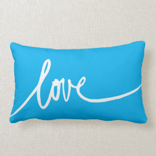 Lumbar Cojín decorativo de amor manuscrito personalizado