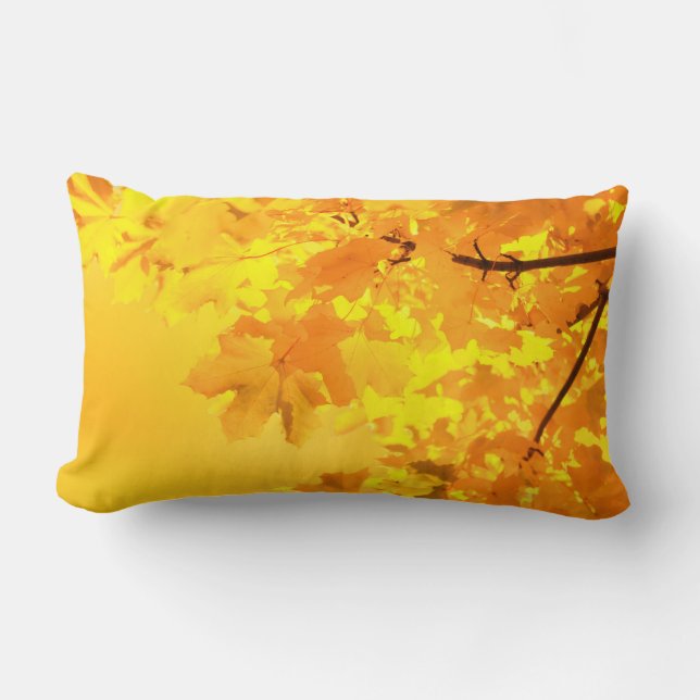 Lumbar Cojín decorativo de arce amarillo (Anverso)