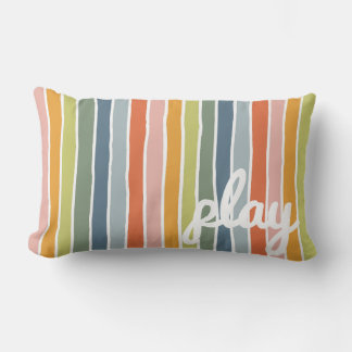 Lumbar Cojín decorativo de banda arco iris para sala de j