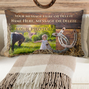 Lumbar Cojín decorativo de caballos, ruso personalizado,