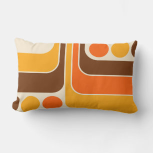 Lumbar Cojín decorativo de diseño geométrico retro