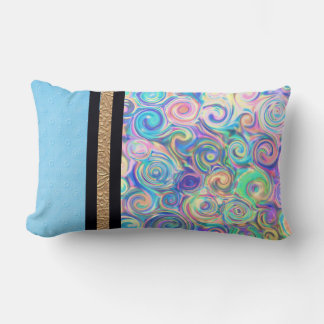 Lumbar Cojín decorativo de diseño Swirl Personalizado de