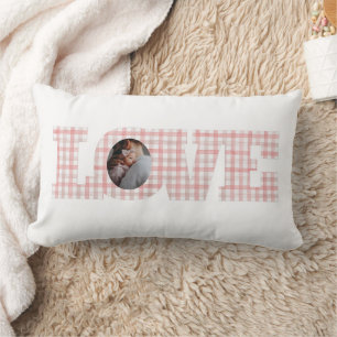 Lumbar Cojín decorativo de fotos de amor