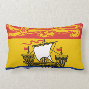 Lumbar Cojín decorativo de la bandera de Nuevo Brunswick