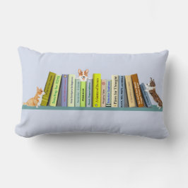 Lumbar Cojín decorativo de la Biblioteca Corgi