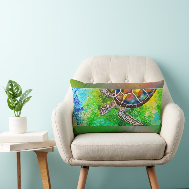 LUMBAR COJÍN DECORATIVO DE LA TORTUGA (Silla)