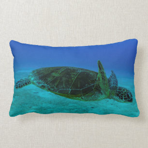 Lumbar Cojín decorativo de la tortuga de mar de Hawksbil
