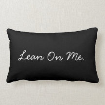 Cojín decorativo de las dificultades (negro)