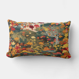 Lumbar Cojín decorativo de las hojas de otoño