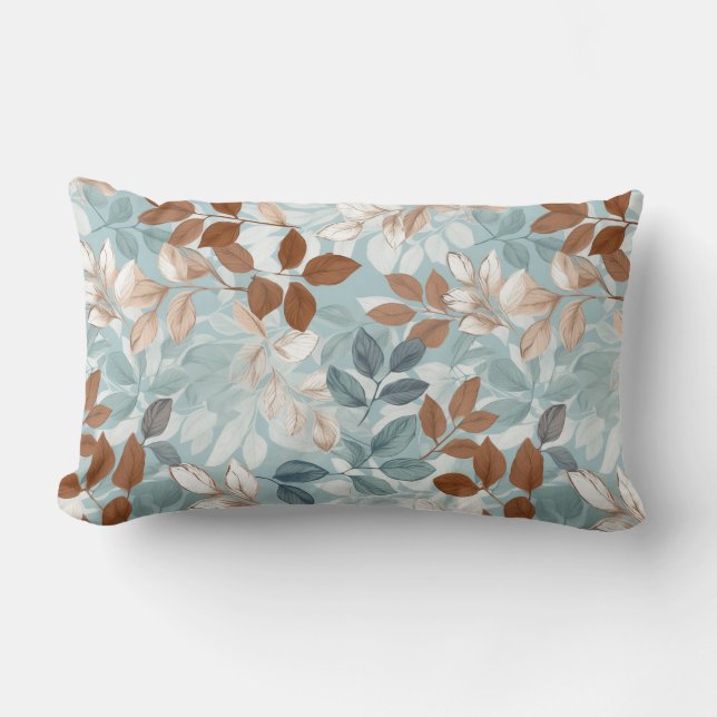 Lumbar Cojín decorativo de las hojas de otoño (Anverso)